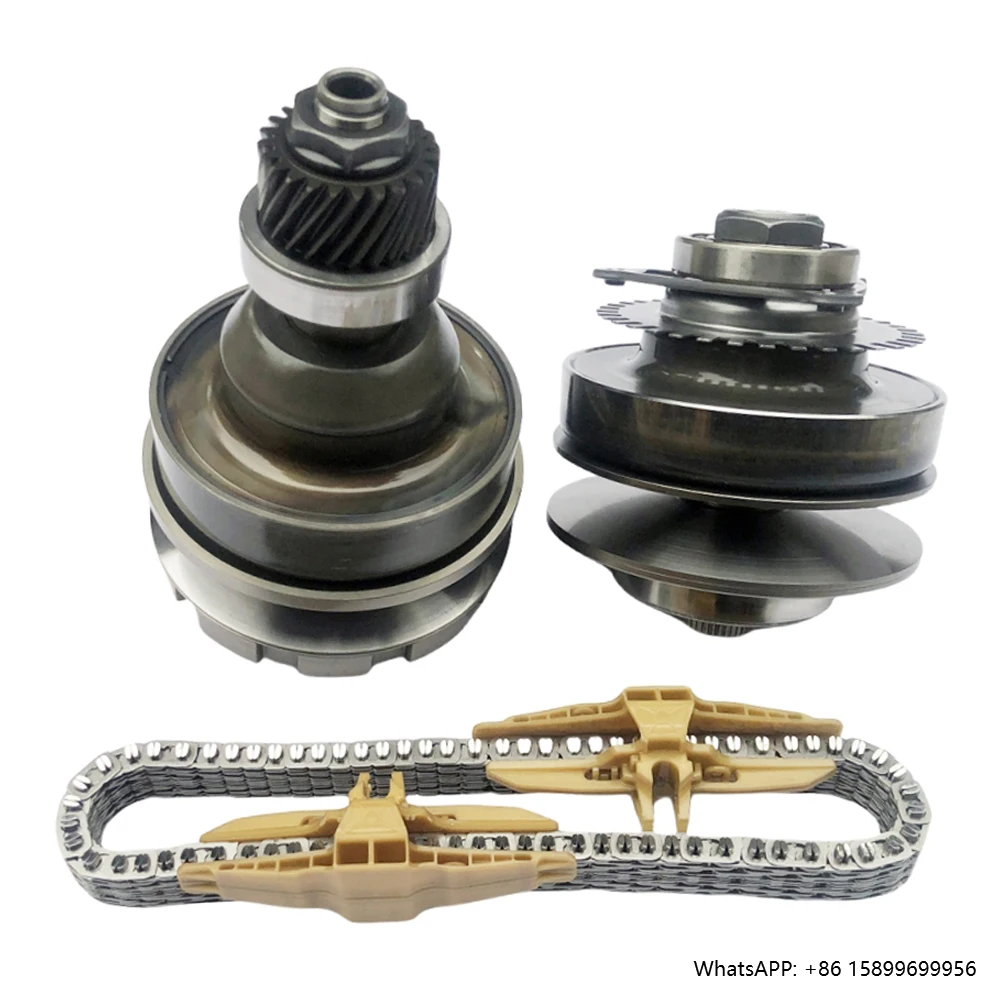 JF018E JF018 CVT Transmission Pulley Set w Belt Chain for Nissan Gearbox Pressure Cylinder Sprocket Assembly
JF018E JF018 CVT Transmission Pulley Set w Belt Chain for Nissan Gearbox Pressure Cylinder Sprocket Assembly