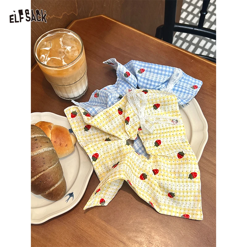 ELFSACK 2025 Autumn New Arrival Sweet Korean Plaid Scrunchies Lace Trim Strawberry Hair Tie Fashion Hair Scrunchies for woman
ELFSACK 2025 Autumn New Arrival Sweet Korean Plaid Scrunchies Lace Trim Strawberry Hair Tie Fashion Hair Scrunchies for woman