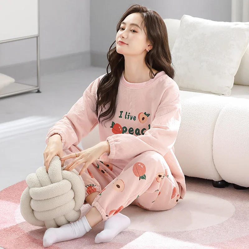 Women Winter Pajamas Sets Flannel Vacation Getaway Womens Warm Loungewear Buttoned Collared Long Sleeve Full Length Pants Sleep
Women Winter Pajamas Sets Flannel Vacation Getaway Womens Warm Loungewear Buttoned Collared Long Sleeve Full Length Pants Sleep