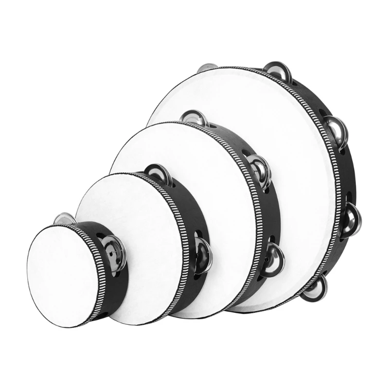 4pcs Tambourine Drum Bells Double Row Metal Bells Tambourine for Church Party
4pcs Tambourine Drum Bells Double Row Metal Bells Tambourine for Church Party