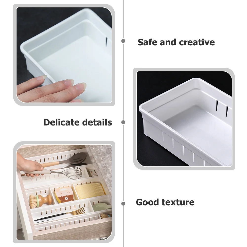 2Pcs Multi Grid Storage Containers Plastic Drawer Organizer Box Movable Partition Dresser Bathroom Office Storage Organizer Tray
2Pcs Multi Grid Storage Containers Plastic Drawer Organizer Box Movable Partition Dresser Bathroom Office Storage Organizer Tray