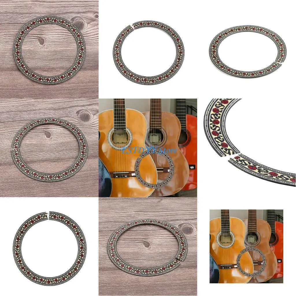 G6DE Guitar Circle Sound Hole Cover Sticker Guitar Sound Hole Rosette Inlay Classical Guitar Soundhole Guitar Inlay Sticker
G6DE Guitar Circle Sound Hole Cover Sticker Guitar Sound Hole Rosette Inlay Classical Guitar Soundhole Guitar Inlay Sticker