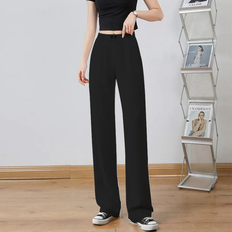 Wide Leg Pants Women's Clothing Korea Stylish Slacks High Waist Trousers Lady Clothes Summer Chic And Elegant Woman Pants
Wide Leg Pants Women's Clothing Korea Stylish Slacks High Waist Trousers Lady Clothes Summer Chic And Elegant Woman Pants