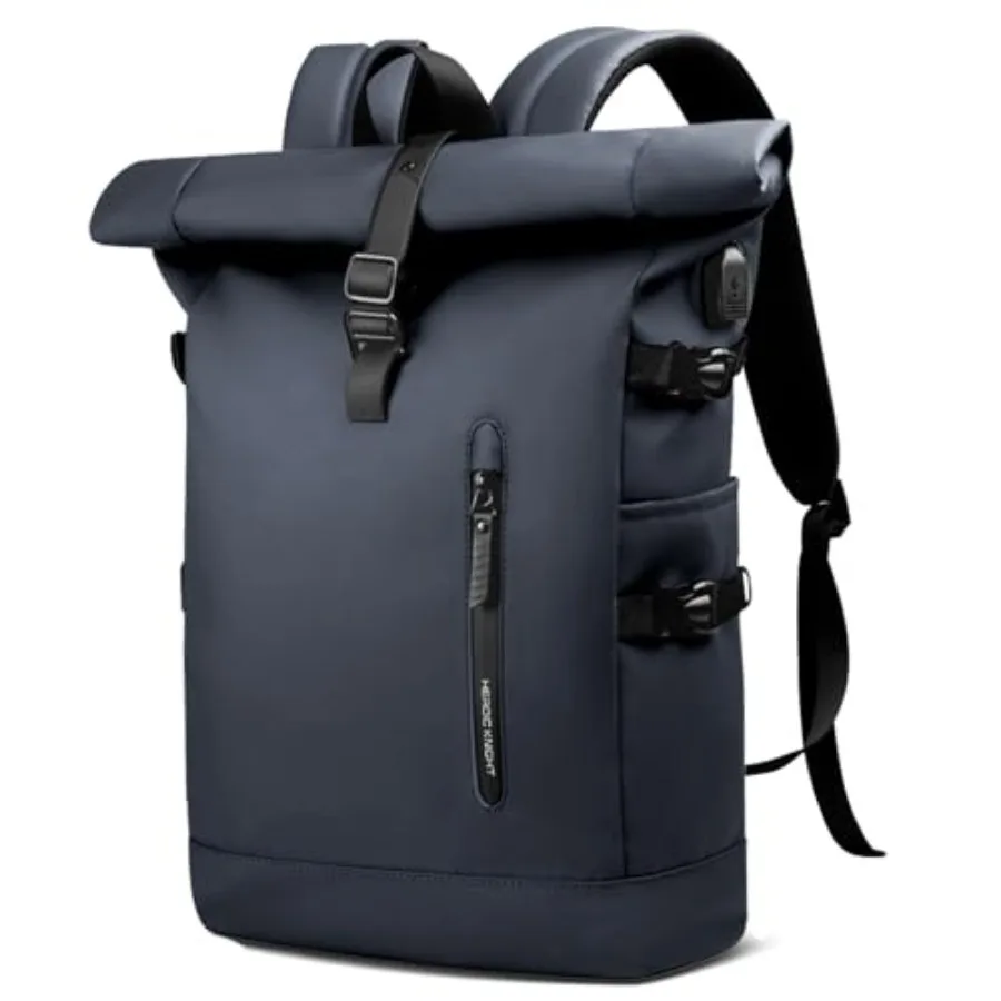 Rolltop Backpack for Men Women, 15.6 Inch Waterproof Travel Backpack with USB Charging Port, Expandable 18-27L Laptop Backpack
Rolltop Backpack for Men Women, 15.6 Inch Waterproof Travel Backpack with USB Charging Port, Expandable 18-27L Laptop Backpack