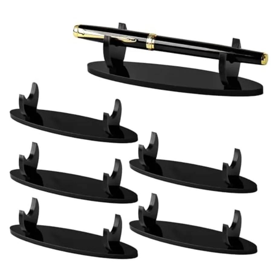 6 Pcs Black Acrylic pen holder for desk Reusable Single pen display stand Horizontal makeup brush rack for Fountain Pen Pencil
6 Pcs Black Acrylic pen holder for desk Reusable Single pen display stand Horizontal makeup brush rack for Fountain Pen Pencil