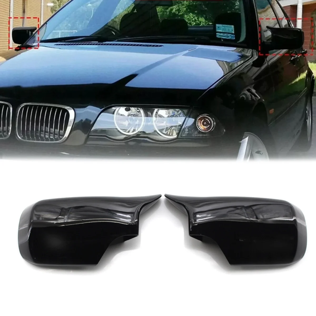 Глянцевые черные колпачки для боковых зеркал, замена для BMW E46 316i 318i 318d 320d 320i 325i 328i 330d 330i 1998-2005 
Глянцевые черные колпачки для боковых зеркал, замена для BMW E46 316i 318i 318d 320d 320i 325i 328i 330d 330i 1998-2005