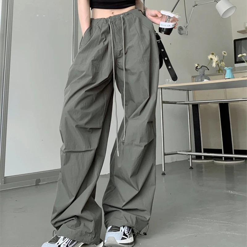 Women All Match Trousers American Retro High Street Casual Baggy High Waist Pants Female Spring Fall New Cargo Pants
Women All Match Trousers American Retro High Street Casual Baggy High Waist Pants Female Spring Fall New Cargo Pants