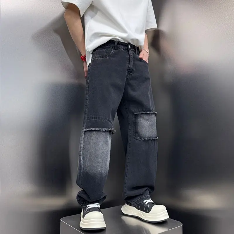 Summer New Design Jeans Men's Loose Wide Leg Curved Knife Pants Trendy Cool Casual Versatile Straight Leg Pants Male Clothing
Summer New Design Jeans Men's Loose Wide Leg Curved Knife Pants Trendy Cool Casual Versatile Straight Leg Pants Male Clothing