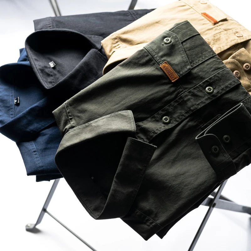 American Workwear Washed Linen Autumn Men's Fashion Casual Outdoor Long Sleeve Shirt Trendy Button-Up Standard Fit Youth
American Workwear Washed Linen Autumn Men's Fashion Casual Outdoor Long Sleeve Shirt Trendy Button-Up Standard Fit Youth
