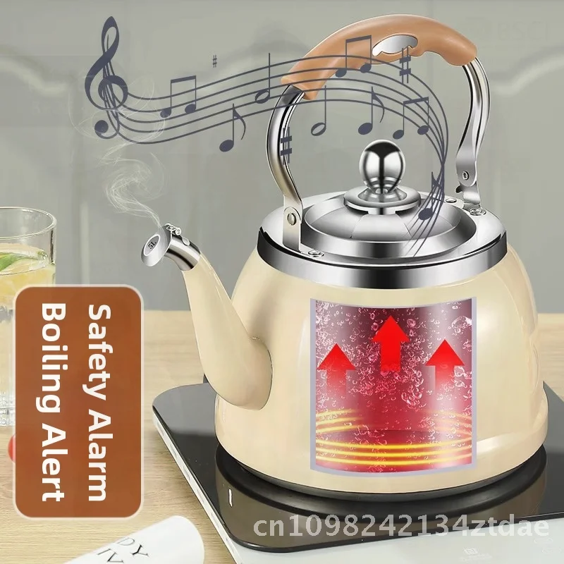 Чайник из нержавеющей стали 304 большой емкости для домашнего использования - электрический и газовый чайник со свистком для кипячения плиты
Чайник из нержавеющей стали 304 большой емкости для домашнего использования - электрический и газовый чайник со свистком для кипячения плиты