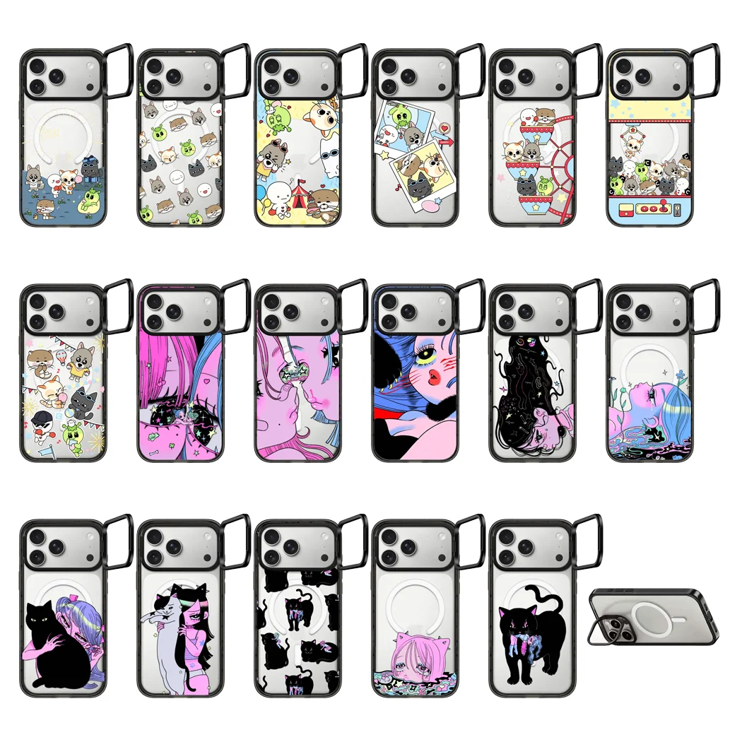 Cartoon / Anime Puppy Girl Camera Ring Stand Acrylic Magnetic Cover for IPhone 12 13 14 15 16 17 Pro Max Case for IPhone 17Pro
Cartoon / Anime Puppy Girl Camera Ring Stand Acrylic Magnetic Cover for IPhone 12 13 14 15 16 17 Pro Max Case for IPhone 17Pro