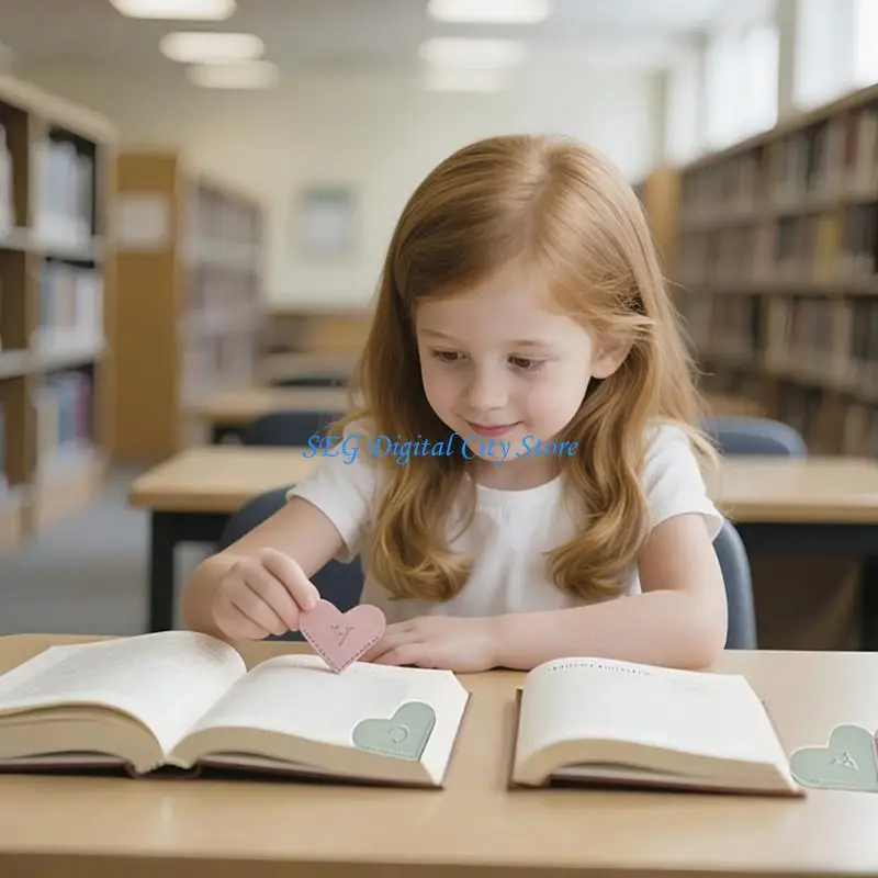 U75B 26Pcs Heart Corner Bookmarks PU Leather Corner Page Book Markers Reading Accessory for Book Lover Teacher Writer
U75B 26Pcs Heart Corner Bookmarks PU Leather Corner Page Book Markers Reading Accessory for Book Lover Teacher Writer