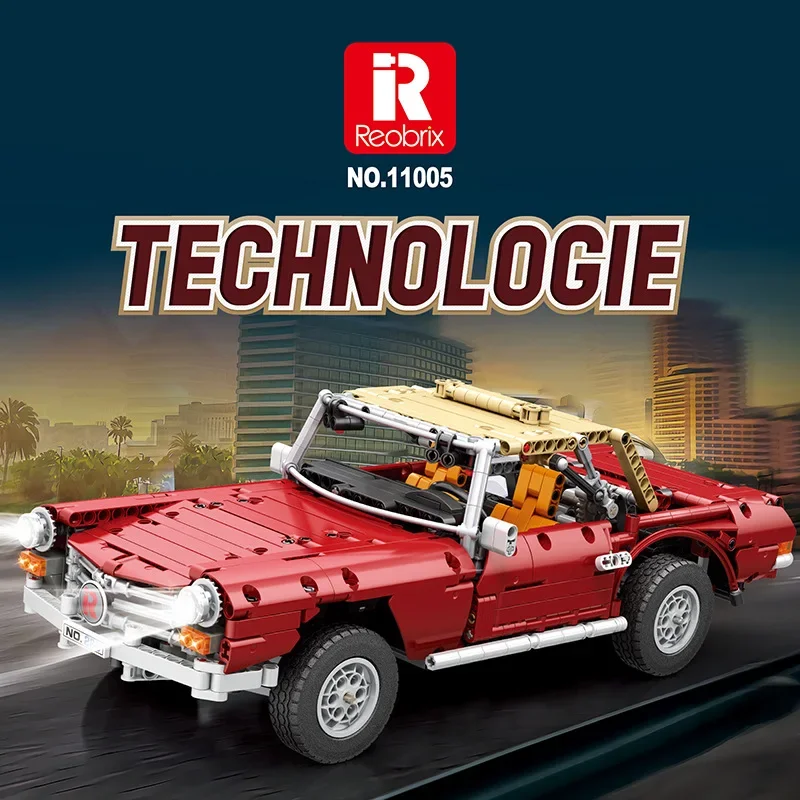 Reobrix 11005 Vintage Classic Car Model Blocks 1:10Vintage 280SL tabletop Decoration Children's Toys Adult toys Holiday gifts
Reobrix 11005 Vintage Classic Car Model Blocks 1:10Vintage 280SL tabletop Decoration Children's Toys Adult toys Holiday gifts