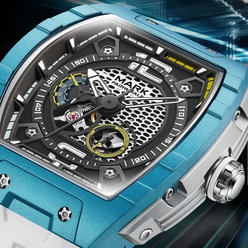 MARK FAIRWHALE Top Brand Fashion Big-size Tonneau Honeycomb Men's mechanical Watch Waterproof for montre homme automatique
MARK FAIRWHALE Top Brand Fashion Big-size Tonneau Honeycomb Men's mechanical Watch Waterproof for montre homme automatique