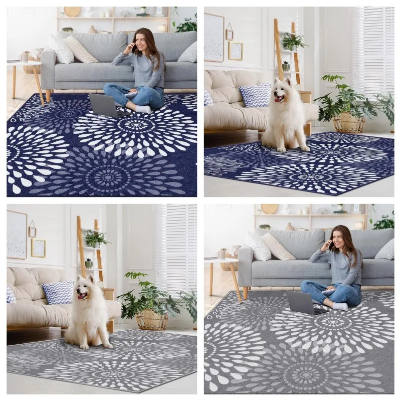 Round Flower Carpet Entrance Rug Anti Slip Washable Llarge Area of Iving Room Bedroom Fashionable and Beautiful Indoor Mats
Round Flower Carpet Entrance Rug Anti Slip Washable Llarge Area of Iving Room Bedroom Fashionable and Beautiful Indoor Mats