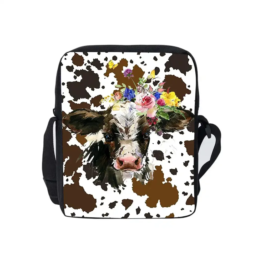 Cute Animal Cattle Print Daily Single Sided Messenger Bag for Boy/Girls Children Best Gifts 2D Flat Cartoon Casual Crossbody Bag
Cute Animal Cattle Print Daily Single Sided Messenger Bag for Boy/Girls Children Best Gifts 2D Flat Cartoon Casual Crossbody Bag