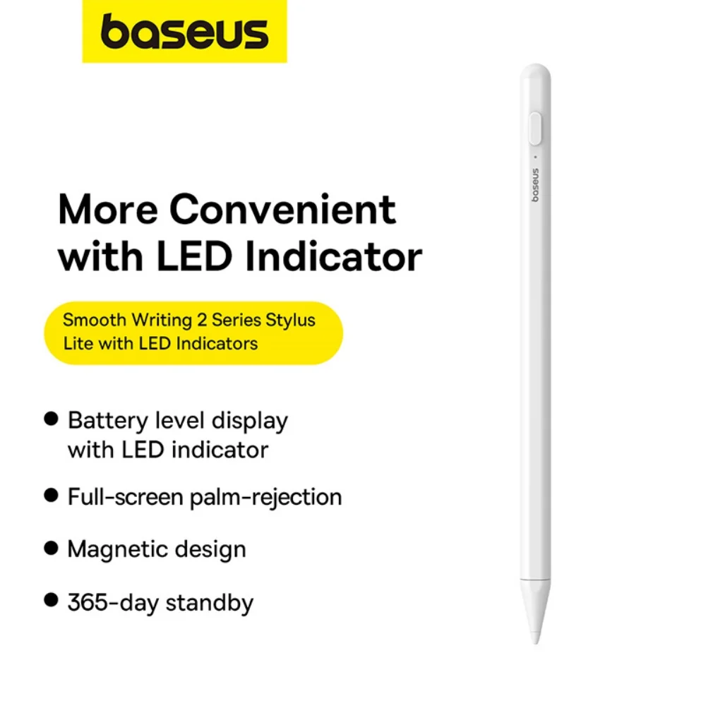 Baseus Stylus Pen for iPad Air 4 5 6 for iPad 6 7 8 9 10 for iPad Pro 2 3 4 6 M4 for iPad Mini 7 Palm Rejection Magnetic Suction
Baseus Stylus Pen for iPad Air 4 5 6 for iPad 6 7 8 9 10 for iPad Pro 2 3 4 6 M4 for iPad Mini 7 Palm Rejection Magnetic Suction
