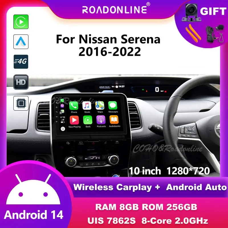 10 Inch For Nissan Serena 2016-2022 automotive multimedia car intelligent systems car radio Wireless carplay
10 Inch For Nissan Serena 2016-2022 automotive multimedia car intelligent systems car radio Wireless carplay