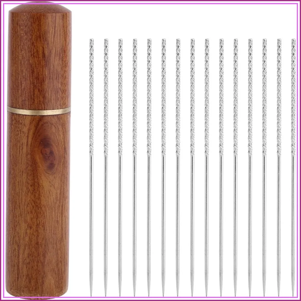 15pcs Snag Repair Needles, 6cm/2.36in Knitting Tools with Wooden Barrel for Sweaters, Curtains & Textile Maintenance (Silver)
15pcs Snag Repair Needles, 6cm/2.36in Knitting Tools with Wooden Barrel for Sweaters, Curtains & Textile Maintenance (Silver)