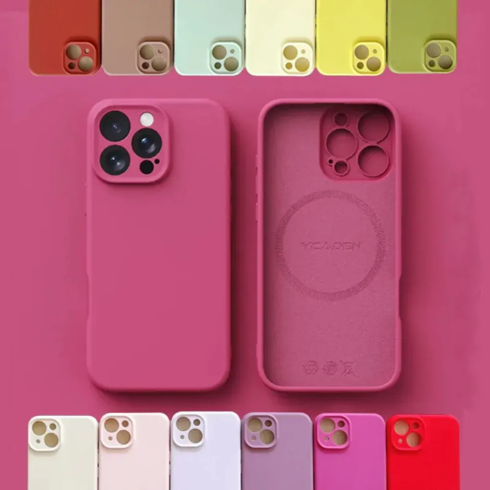 For Magsafe Pink Liquid Silicone Case For iPhone 16 Pro Max 15 Pro 14Pro Max 13 12 11 Soft Skin Smooth Magnetic Cover Bumper
For Magsafe Pink Liquid Silicone Case For iPhone 16 Pro Max 15 Pro 14Pro Max 13 12 11 Soft Skin Smooth Magnetic Cover Bumper
