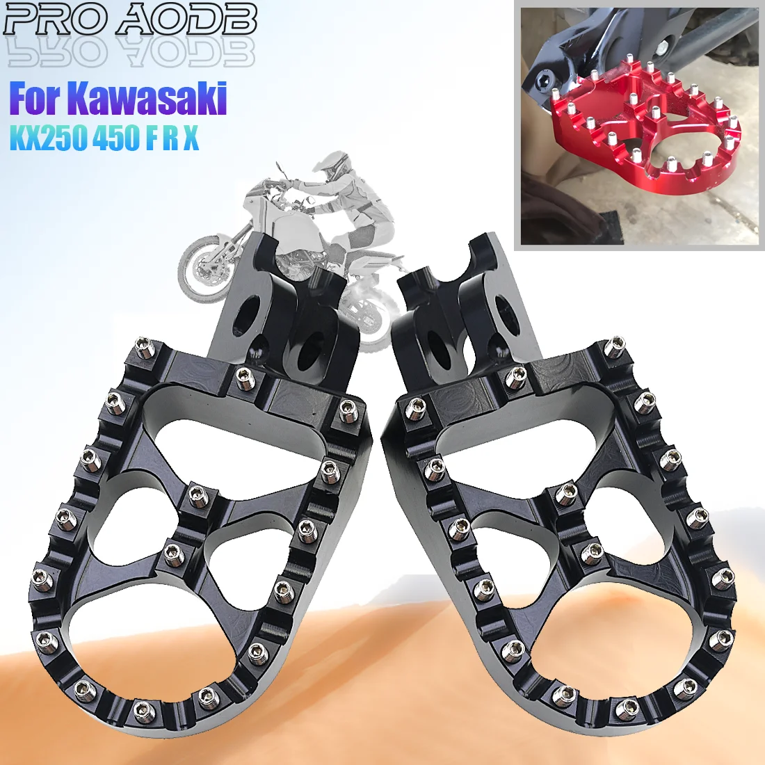 For Kawasaki KX250F KX450F KX250X KX450X 2023 KLX450R FootRest Footpegs Foot Pegs Pedals For HONDA CRF150R 250R 450R X RX L M CR
For Kawasaki KX250F KX450F KX250X KX450X 2023 KLX450R FootRest Footpegs Foot Pegs Pedals For HONDA CRF150R 250R 450R X RX L M CR