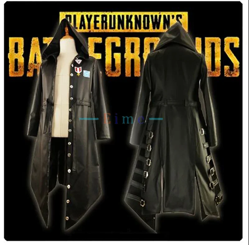 Game PUBG Playerunknown's Battlegrounds Cosplay Costume Halloween Carnival Long Sleeve Trench PU Leather Punk Coat Custom Made
Game PUBG Playerunknown's Battlegrounds Cosplay Costume Halloween Carnival Long Sleeve Trench PU Leather Punk Coat Custom Made
