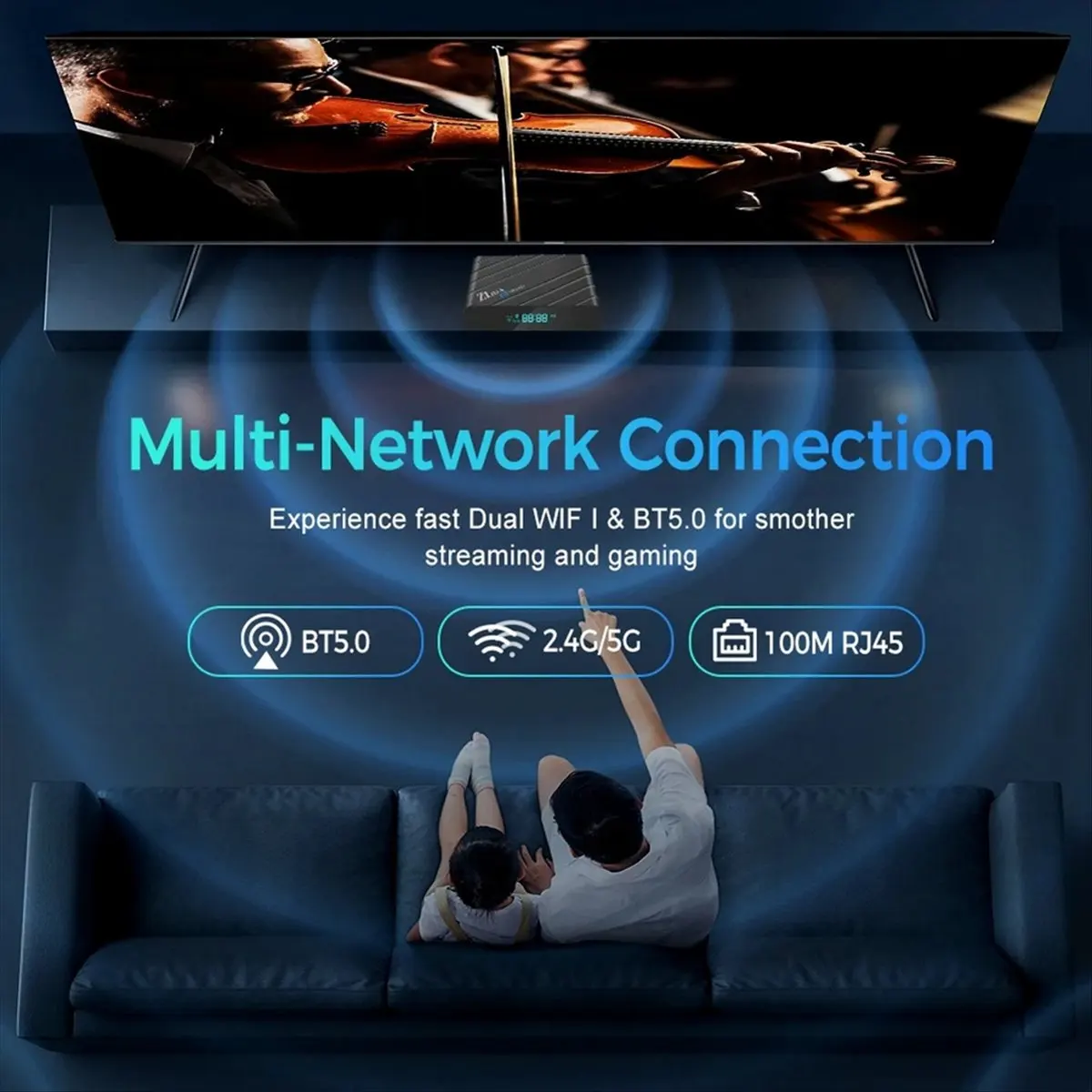 ТВ-приставка goodidea H618 Smart TV Box для Android 12, двухдиапазонный Wi-Fi, проекция экрана 8K, TVBOX, вилка EU
ТВ-приставка goodidea H618 Smart TV Box для Android 12, двухдиапазонный Wi-Fi, проекция экрана 8K, TVBOX, вилка EU