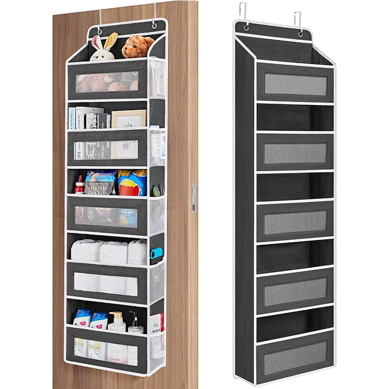 Door Wall 2-3-4-5-Shelf Hanging Storage Organizer Behind Door Anti-Tilt 5 Large Capacity Pockets Suitable for Bedroom Bathroom
Door Wall 2-3-4-5-Shelf Hanging Storage Organizer Behind Door Anti-Tilt 5 Large Capacity Pockets Suitable for Bedroom Bathroom