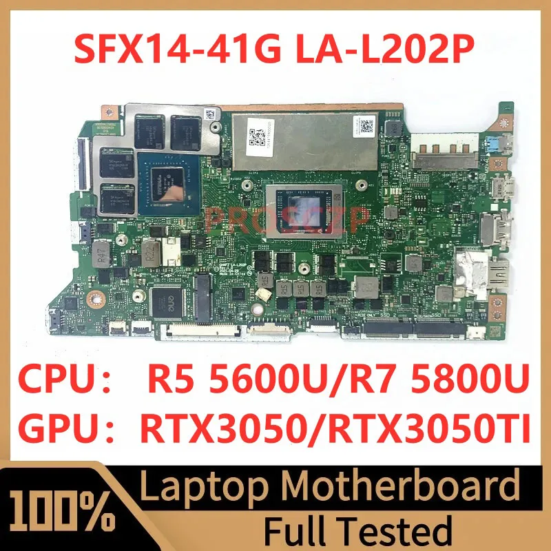 LA-L202P материнская плата для ноутбука Acer SFX14-41G, материнская плата с процессором R5 5600U/R7 5800U RTX3050/RTX3050TI, 100% полный тест, работает хорошо
LA-L202P материнская плата для ноутбука Acer SFX14-41G, материнская плата с процессором R5 5600U/R7 5800U RTX3050/RTX3050TI, 100% полный тест, работает хорошо