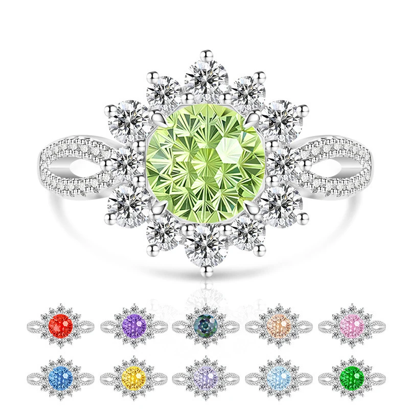 Classic Lady 925 Silver Super Flash Ice Pattern Cut Ring Jewelry. The sun-shaped design is a fashionable and elegant gift for wo
Classic Lady 925 Silver Super Flash Ice Pattern Cut Ring Jewelry. The sun-shaped design is a fashionable and elegant gift for wo