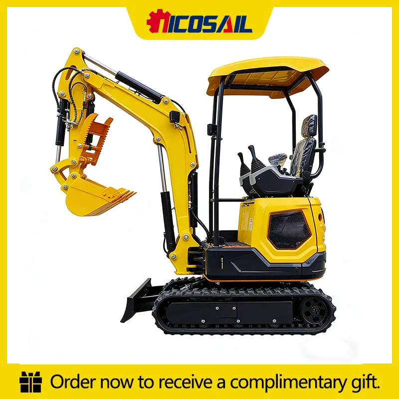 1.8-ton compact small agricultural crawler excavator with 2-year warranty, free delivery, manufactured in China, engine and pump
1.8-ton compact small agricultural crawler excavator with 2-year warranty, free delivery, manufactured in China, engine and pump