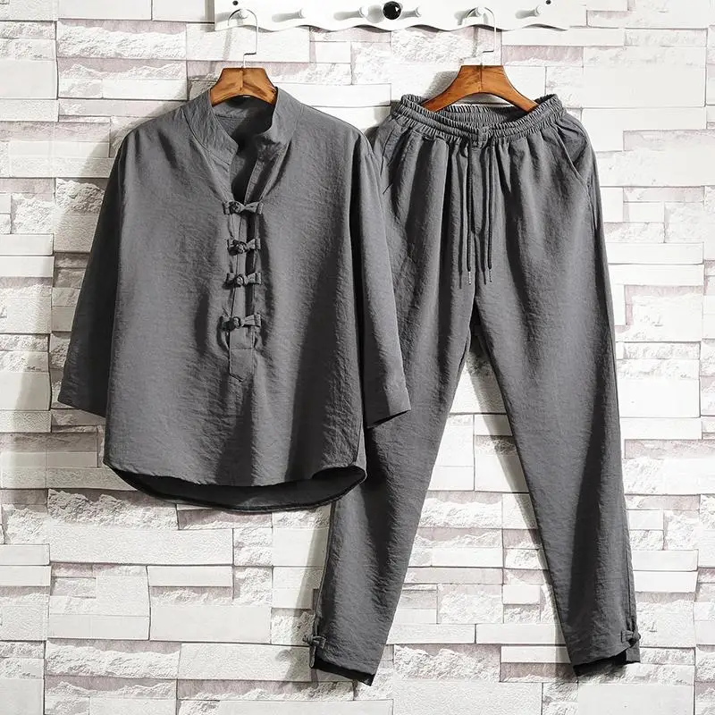 2022 Autmn Chinese Style Retro Tang Suit Cotton Linen Patchwork Suit Printed Hanfu Men Clothing Print Clothes 6XL Male
2022 Autmn Chinese Style Retro Tang Suit Cotton Linen Patchwork Suit Printed Hanfu Men Clothing Print Clothes 6XL Male