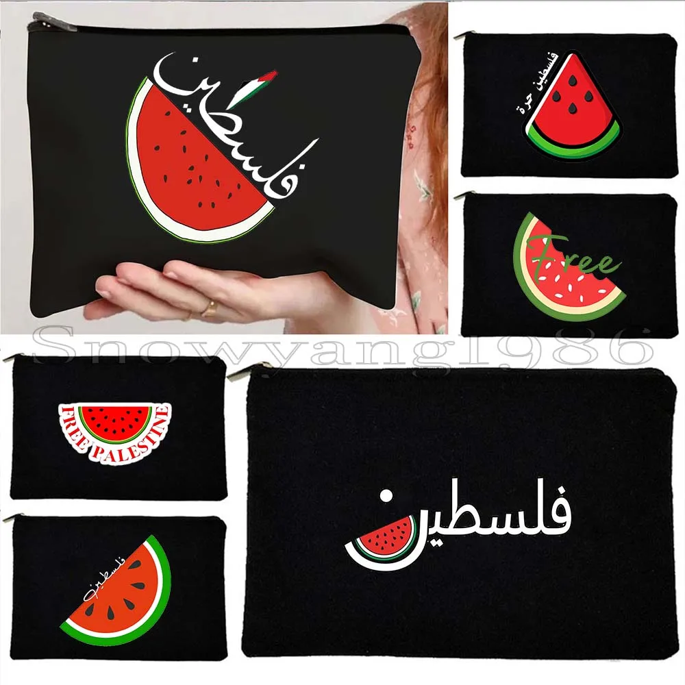 Cute Watermelon Art Arabic Gift Calligraphy Al Aqsa Mosque Love Peace Canvas Cosmetic Makeup Toilet Bag Pencil Case Zipper Pouch
Cute Watermelon Art Arabic Gift Calligraphy Al Aqsa Mosque Love Peace Canvas Cosmetic Makeup Toilet Bag Pencil Case Zipper Pouch