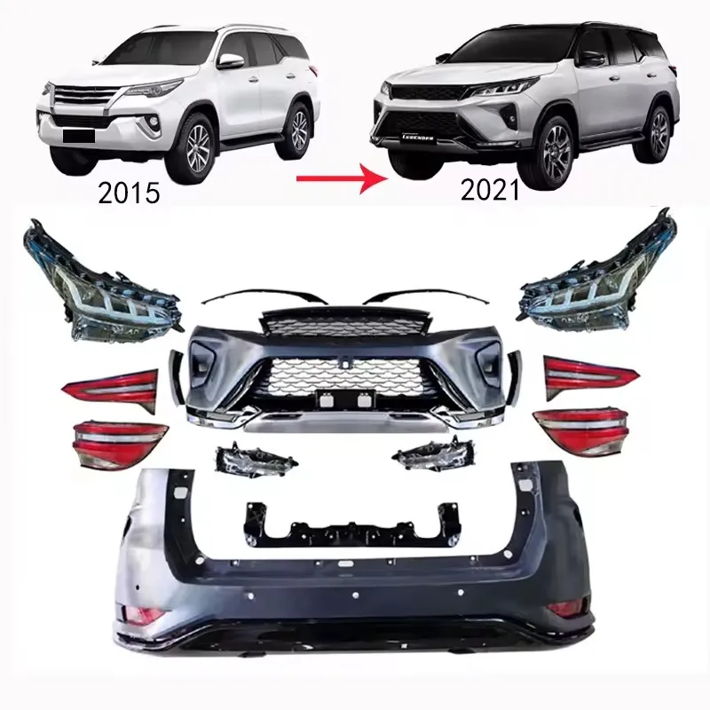 Горячая распродажа! Запчасти для кузова автомобиля от китайского производителя по выгодной цене. Комплекты кузовных деталей для Fortuner 2015-2020, обновление до модели Fortuner 2021.
Горячая распродажа! Запчасти для кузова автомобиля от китайского производителя по выгодной цене. Комплекты кузовных деталей для Fortuner 2015-2020, обновление до модели Fortuner 2021.