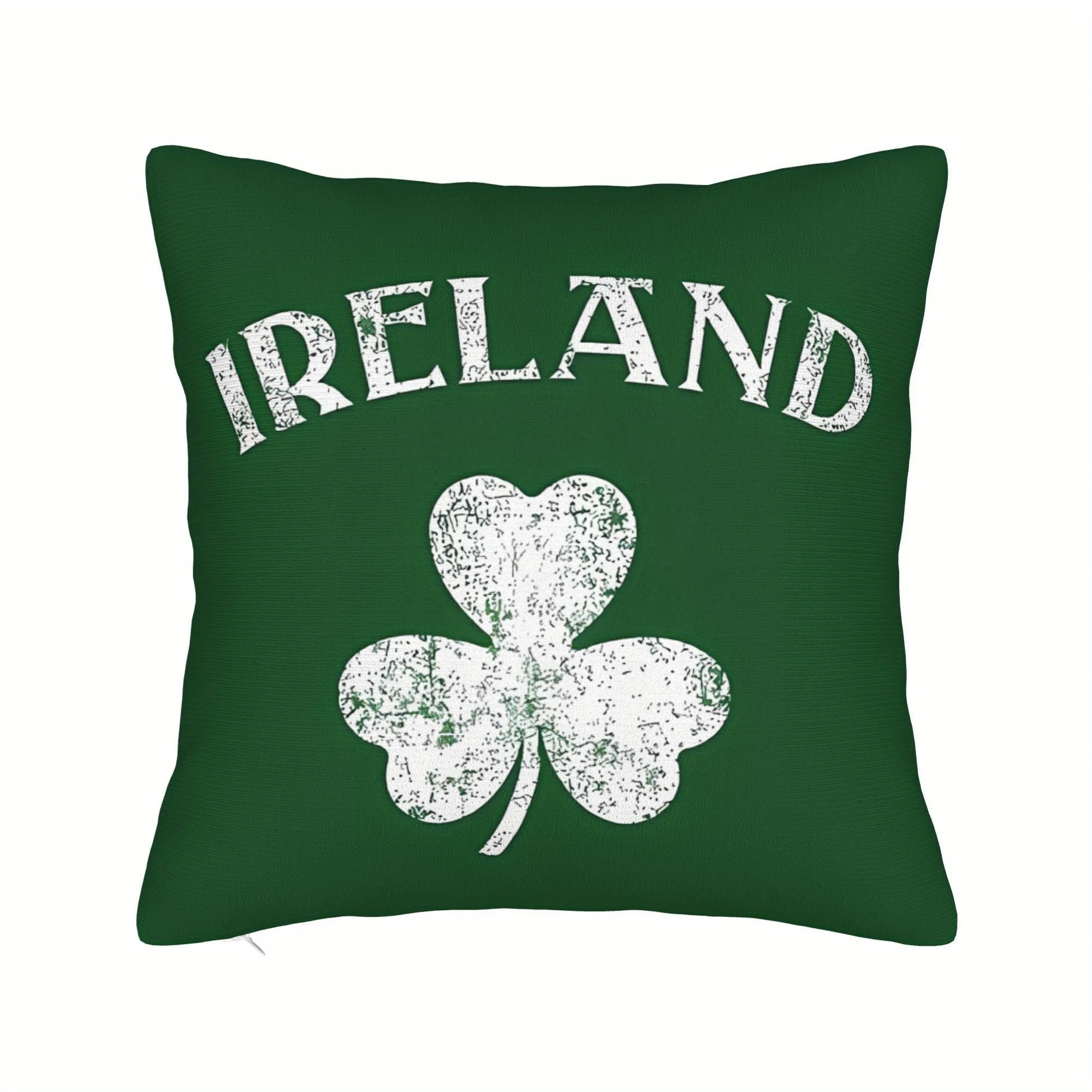 Irish Festival Style Double Sided Cushion Cover with Shamrock Clover Pattern for Interior Home Irish Sofa Decor
Irish Festival Style Double Sided Cushion Cover with Shamrock Clover Pattern for Interior Home Irish Sofa Decor