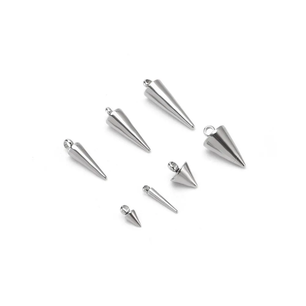 10Pcs Stainless Steel Circular Cone Stereoscopic Charms Pendant for DIY Necklace Bracelets Jewelry Making
10Pcs Stainless Steel Circular Cone Stereoscopic Charms Pendant for DIY Necklace Bracelets Jewelry Making