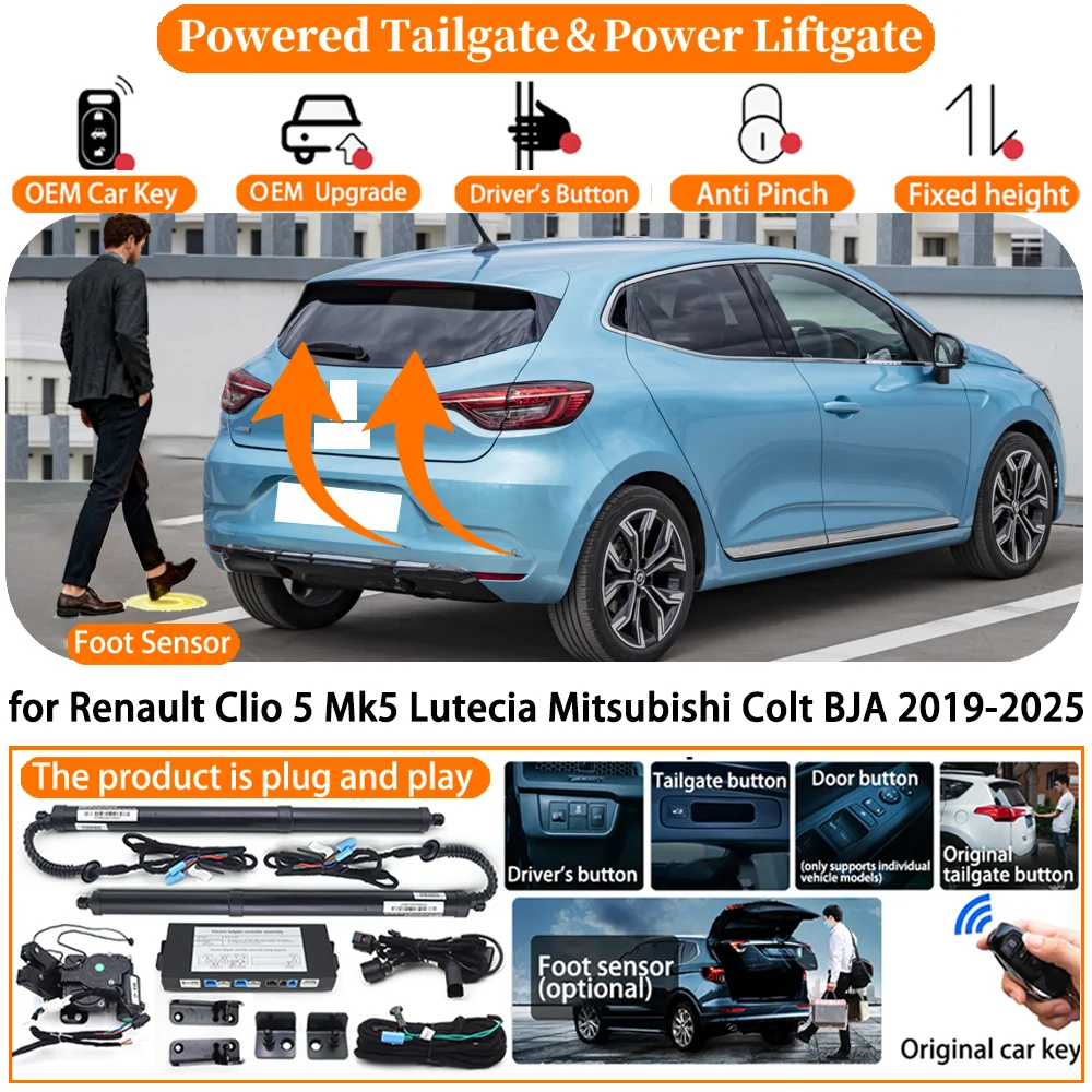 Powered Tailgate for Renault Clio 5 Mk5 Lutecia Mitsubishi Colt BJA 2019-2025 Auto Electric Power Tailgate Tail Gate Lift kit
Powered Tailgate for Renault Clio 5 Mk5 Lutecia Mitsubishi Colt BJA 2019-2025 Auto Electric Power Tailgate Tail Gate Lift kit