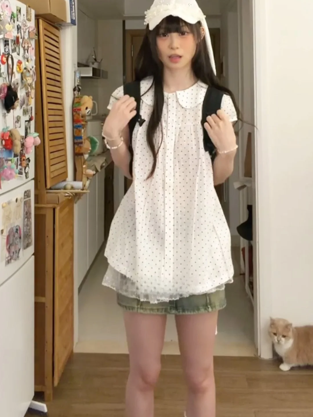 Korean Style Polka Dot Doll Collar Short Sleeve Women's Shirt Casual Loose Fit Summer 2026 Fashionable Versatile Top
Korean Style Polka Dot Doll Collar Short Sleeve Women's Shirt Casual Loose Fit Summer 2026 Fashionable Versatile Top