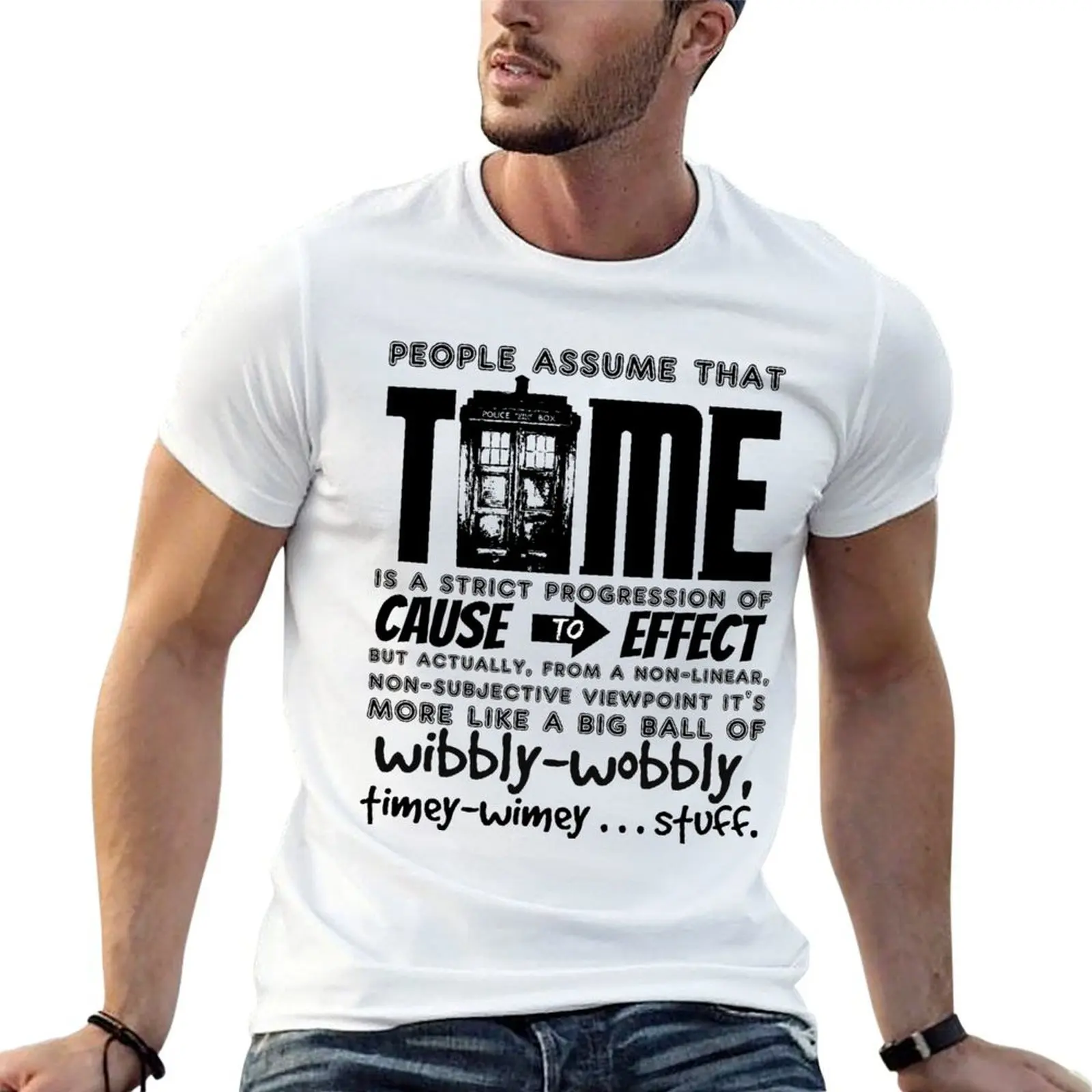 Wibbly-Wobbly Timey-Wimey...Stuff. T-Shirt man graphic t shirt cotton t shirt man T-Shirt
Wibbly-Wobbly Timey-Wimey...Stuff. T-Shirt man graphic t shirt cotton t shirt man T-Shirt