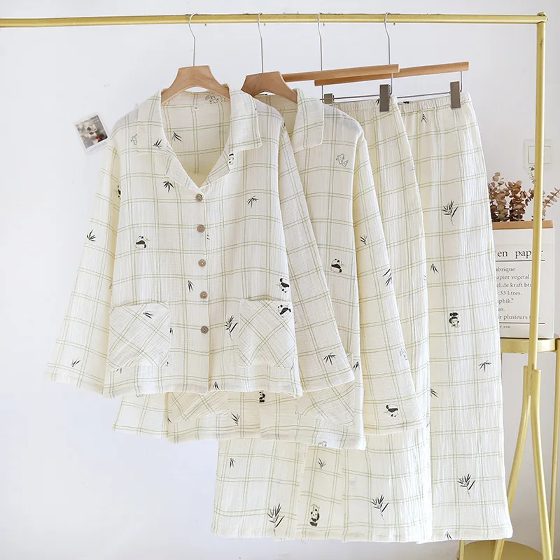 Couple Kimono Robes with Long Pants 2 Pcs Pajamas Set Cotton Long Sleeve Long Pants Home Wear Loose Fitting Clothes
Couple Kimono Robes with Long Pants 2 Pcs Pajamas Set Cotton Long Sleeve Long Pants Home Wear Loose Fitting Clothes