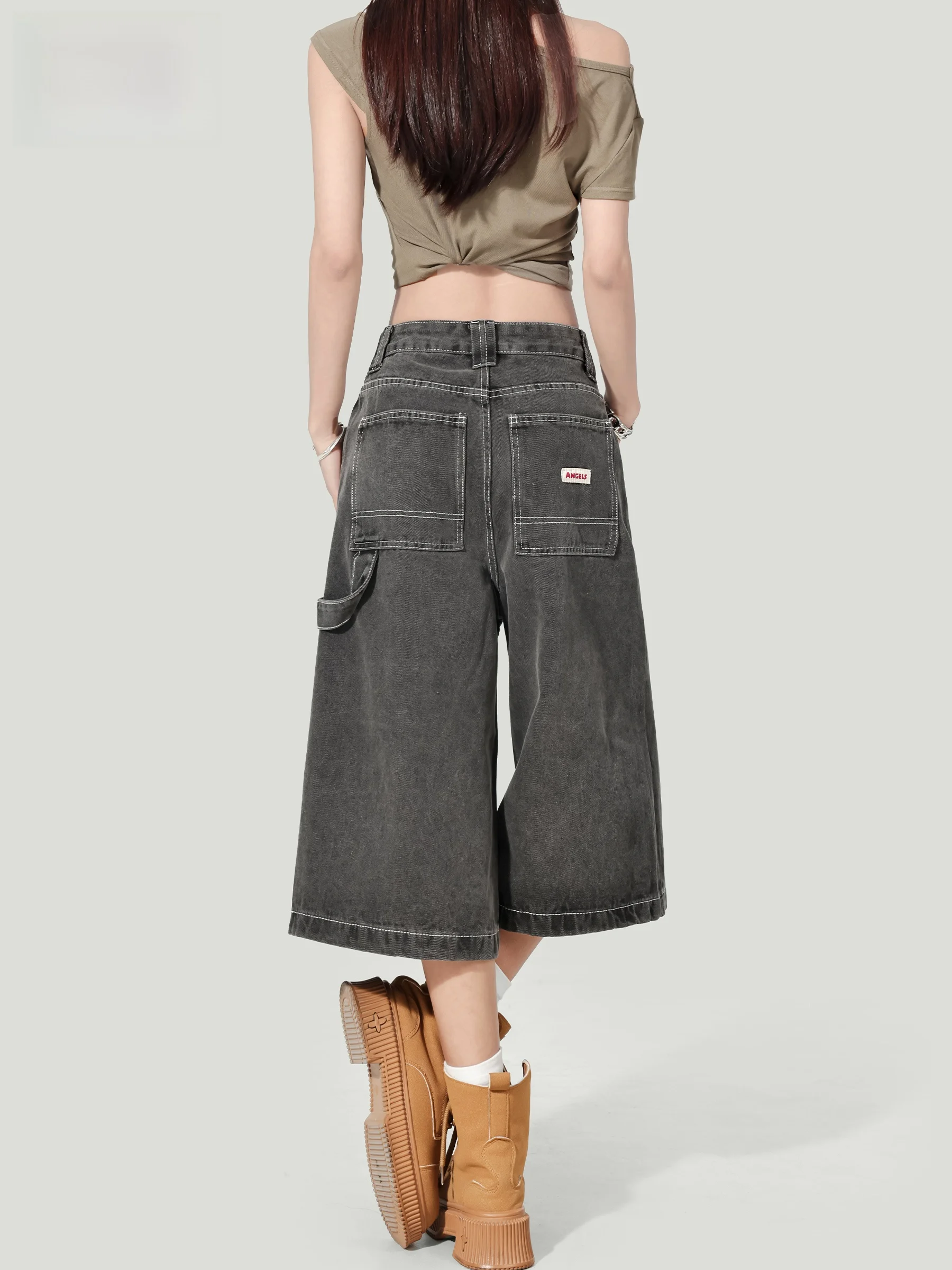 High Waist Wide Leg Denim Shorts Women Loose Thin Five Seven Middle Pants Summer New Style Small Size Wear Resistant
High Waist Wide Leg Denim Shorts Women Loose Thin Five Seven Middle Pants Summer New Style Small Size Wear Resistant