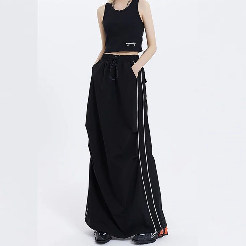 plus Size High Waist Casual Loose Women's Skirt Spring Summer Design Sense Dstring A-Line Skirt for Heavy Girls
plus Size High Waist Casual Loose Women's Skirt Spring Summer Design Sense Dstring A-Line Skirt for Heavy Girls