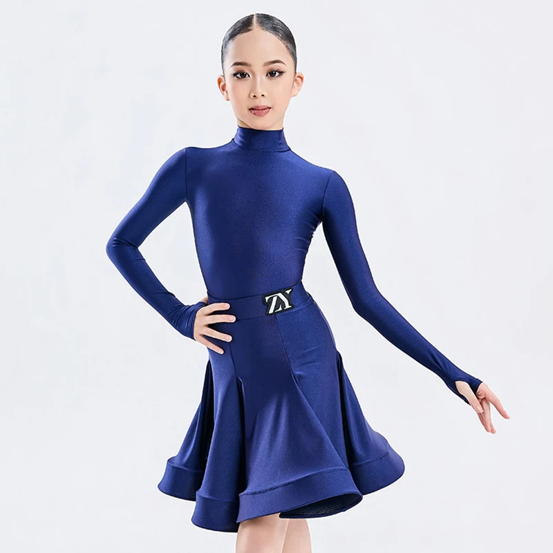 2026 Latin Dance Competition Clothes Girl Long Sleeve Blue Dance Suit Children Performance Show Outfit Latin Stage Wear VDL5554
2026 Latin Dance Competition Clothes Girl Long Sleeve Blue Dance Suit Children Performance Show Outfit Latin Stage Wear VDL5554