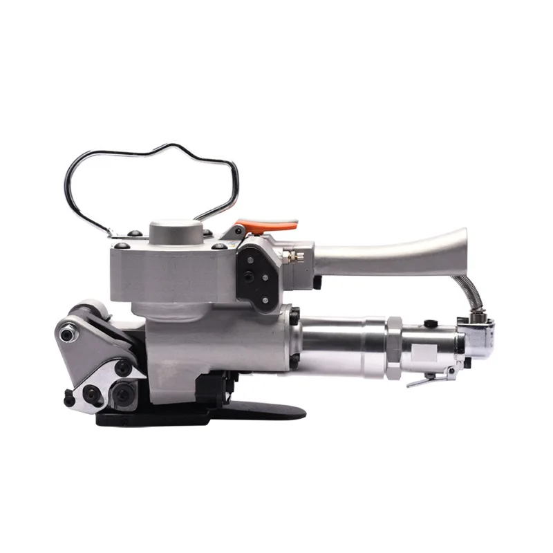 Portable hot melt pneumatic buckle-free test handheld plastic steel belt baler
Portable hot melt pneumatic buckle-free test handheld plastic steel belt baler