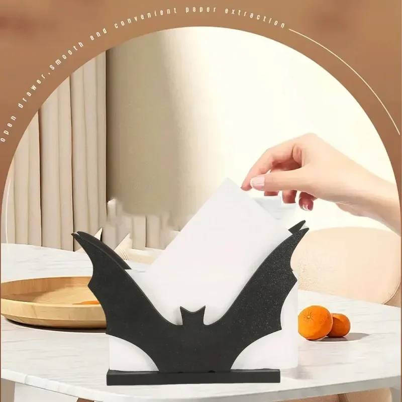 1PC black bat tissue holder, creative design, home and office decoration crafts, essential choice for holiday gifts
1PC black bat tissue holder, creative design, home and office decoration crafts, essential choice for holiday gifts