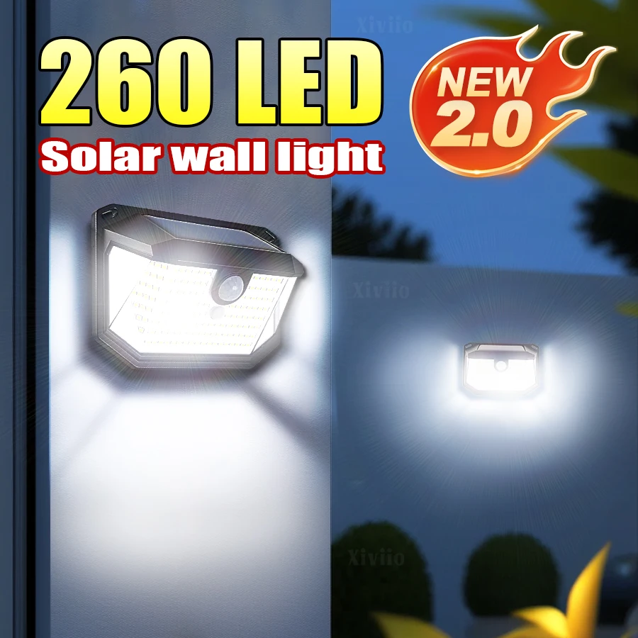 New2.0 Solar Light For Outdoor Motion Sensor LED Solar Lighting Waterproof Garden Lights 3 Modes Solar Lamp For Street Wall
New2.0 Solar Light For Outdoor Motion Sensor LED Solar Lighting Waterproof Garden Lights 3 Modes Solar Lamp For Street Wall