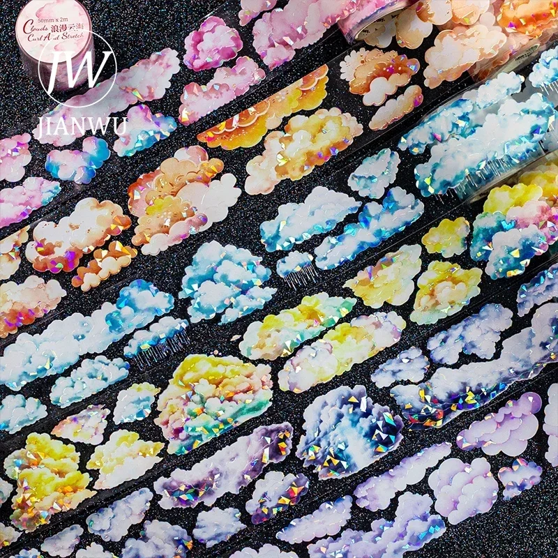 JIANWU 50mm*200cm Clouds Curl and Stretch Series Vintage Landscaping Material Collage PET Tape Creative DIY JournalStationery
JIANWU 50mm*200cm Clouds Curl and Stretch Series Vintage Landscaping Material Collage PET Tape Creative DIY JournalStationery