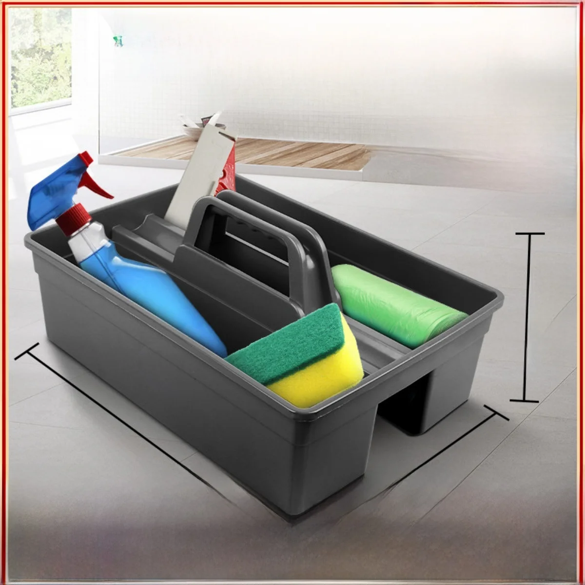 Super Treasure Portable Cleaning Tool Storage Basket Hotel Room Housekeeping Special Trash Basket Double Grid Separation Clea...
Super Treasure Portable Cleaning Tool Storage Basket Hotel Room Housekeeping Special Trash Basket Double Grid Separation Clea...