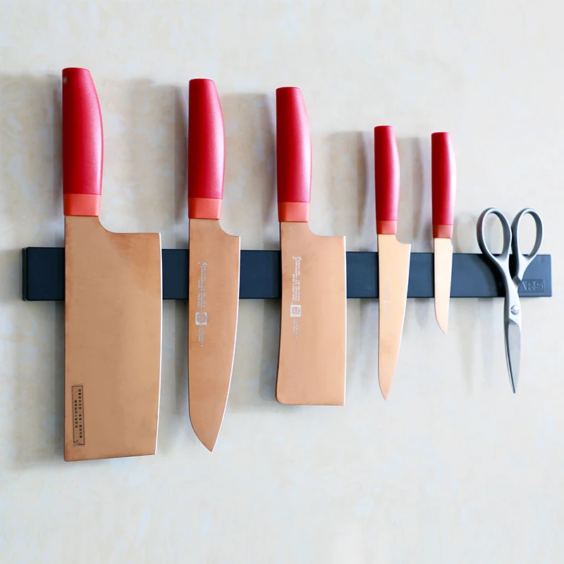 Magnetic Knife Holder Wall Mount Black Magnet Bar Strip Meat Cleaver Slicing Knife Organizer Knife Stand Kitchen Knife Rack Tool
Magnetic Knife Holder Wall Mount Black Magnet Bar Strip Meat Cleaver Slicing Knife Organizer Knife Stand Kitchen Knife Rack Tool