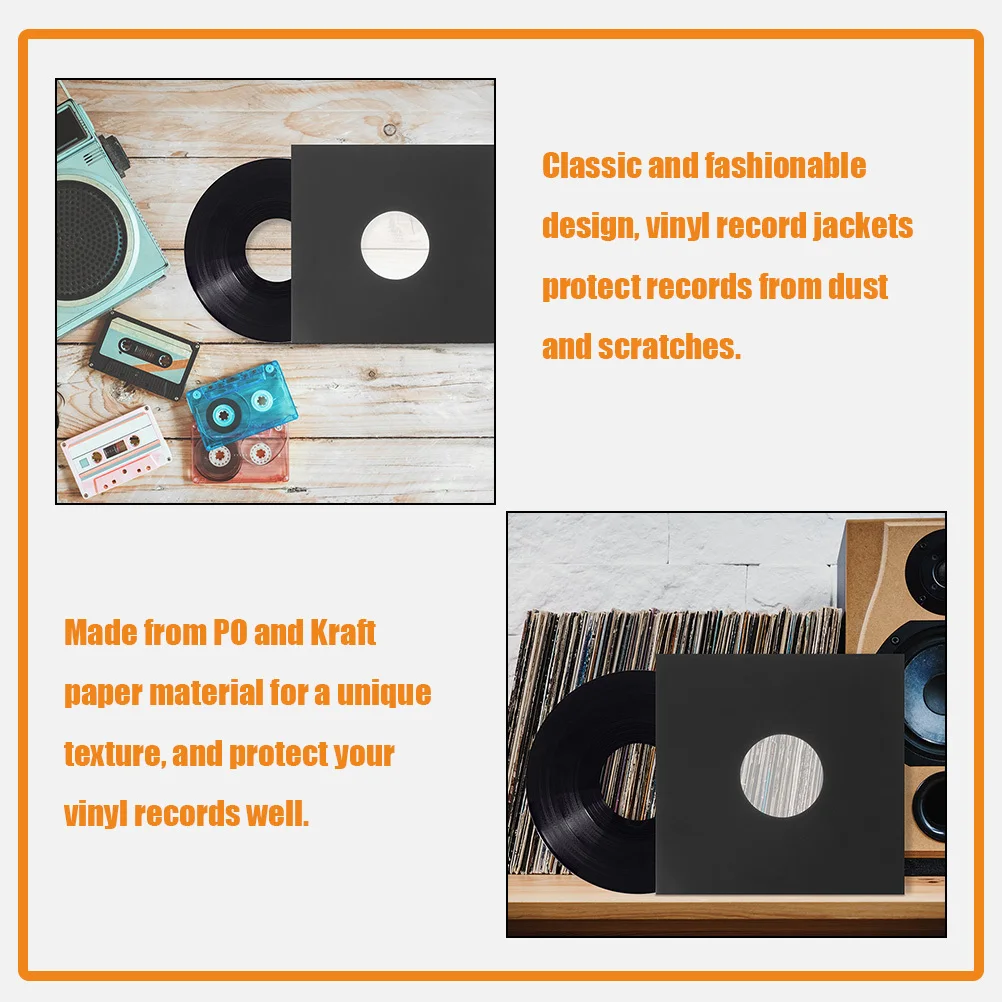 12Pcs Vinyl Record Sleeves Kraft Paper Po Material Classic Design 12 Inch Record Storage Album Storage for Vinyl Records
12Pcs Vinyl Record Sleeves Kraft Paper Po Material Classic Design 12 Inch Record Storage Album Storage for Vinyl Records